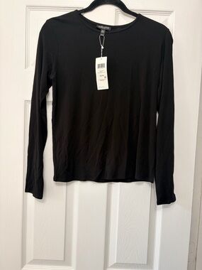 Eileen Fisher 100% Silk Long Sleeve Blouse Small